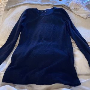 The Row navy tunic sweater